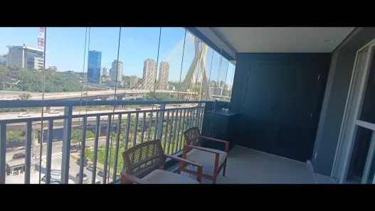 Apartamento com 1 Quarto para alugar, 63m² no Cidade Monções, São Paulo