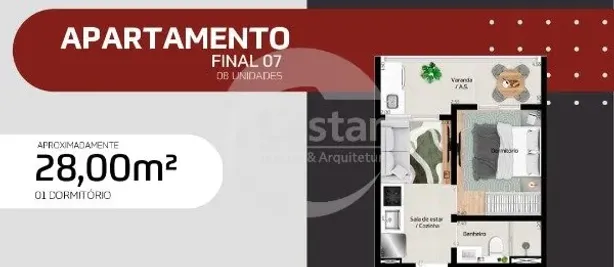 Apartamento com 1 Quarto à venda, 28m² no Jardim Vila Formosa, São Paulo