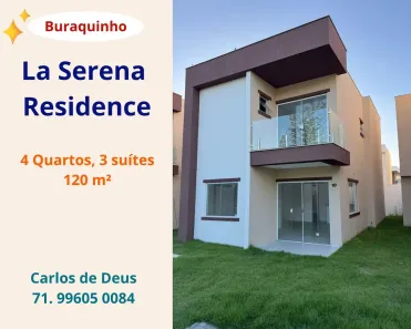 Casa de Condomínio com 4 Quartos à venda, 120m² no Buraquinho, Lauro de Freitas