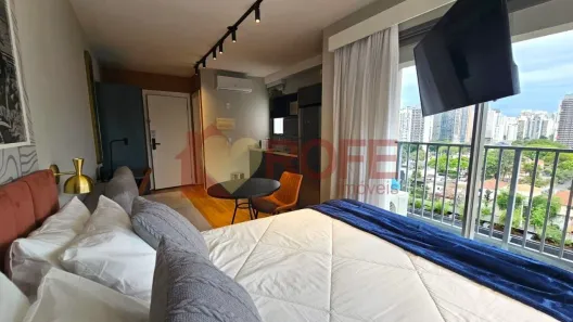 Apartamento com 1 Quarto para alugar, 32m² no Indianópolis, São Paulo