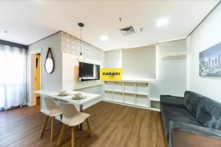 Flat com 1 Quarto à venda, 46m² no Jardim Bela Vista, Santo André