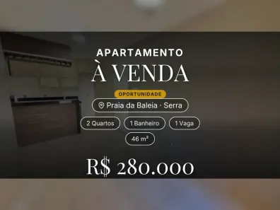 Apartamento com 2 Quartos à venda, 46m² no Praia da Baleia, Serra
