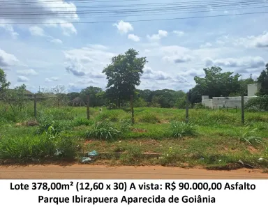 Lote/Terreno à venda, 378m² no Parque Ibirapuera, Aparecida de Goiânia