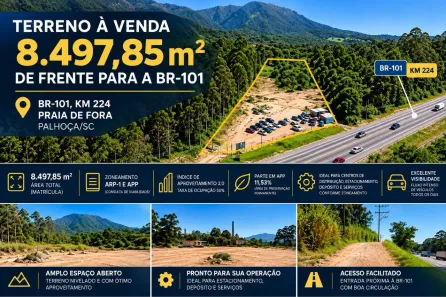 Lote/Terreno à venda, 8498m² no Enseada do Brito (Ens Brito), Palhoça