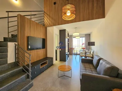 Apartamento com 1 Quarto para alugar, 59m² no Alphaville - Lagoa dos Ingleses, Nova Lima