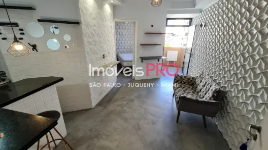 Apartamento com 1 Quarto para alugar, 40m² no Indianópolis, São Paulo