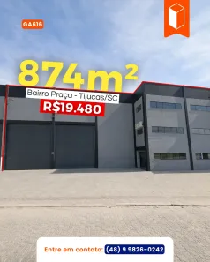 Galpão/Depósito/Armazém para alugar, 874m² no Centro, Tijucas