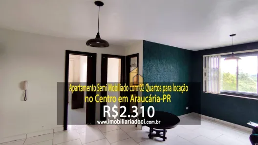 Apartamento com 2 Quartos para alugar, 53m² no Centro, Araucária