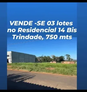 Lote/Terreno à venda, 750m² no Residencial 14 Bis, Trindade