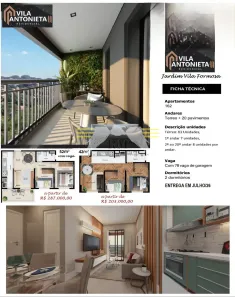 Apartamento com 2 Quartos à venda, 42m² no Jardim Vila Formosa, São Paulo