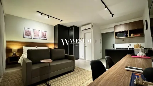 Apartamento com 1 Quarto para alugar, 32m² no Jardim Paulistano, São José do Rio Preto
