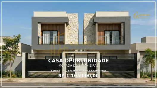 Casa com 3 Quartos à venda, 152m² no Morada de Laranjeiras, Serra
