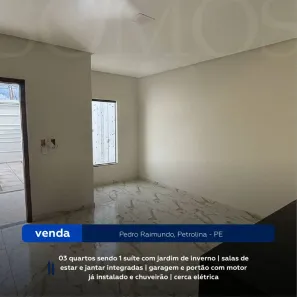 Casa com 3 Quartos à venda, 125m² no Pedro Raimundo, Petrolina
