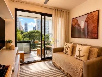 Apartamento com 1 Quarto à venda, 34m² no Indianópolis, São Paulo
