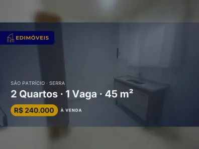 Apartamento com 2 Quartos à venda, 45m² no São Patrício, Serra