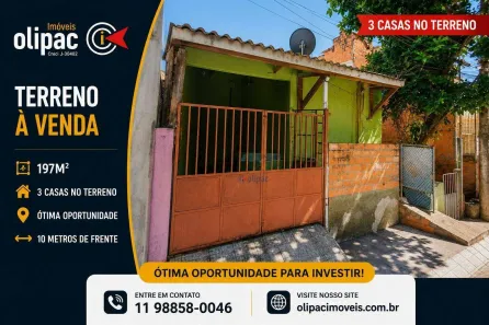 Lote/Terreno à venda, 197m² no Vila Nova Cumbica, Guarulhos