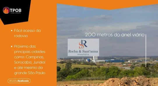 Lote/Terreno à venda, 400m² no Distrito Industrial do Lageado, Salto