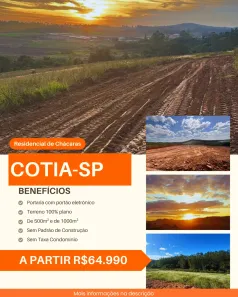 Lote/Terreno à venda, 500m² no Brotas(Caucaia do Alto), Cotia