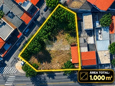 Lote/Terreno à venda, 1000m² no Jardim, Santo André