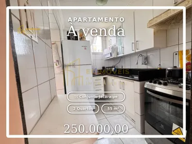 Apartamento com 2 Quartos à venda, 55m² no Conjunto Jacaraípe, Serra