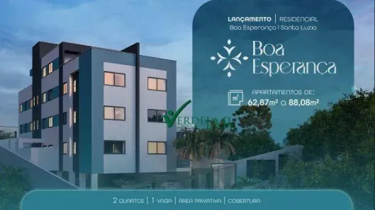 Apartamento com 2 Quartos à venda, 88m² no Boa Esperança, Santa Luzia