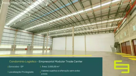 Galpão/Depósito/Armazém para alugar, 3000m² no Iporanga, Sorocaba