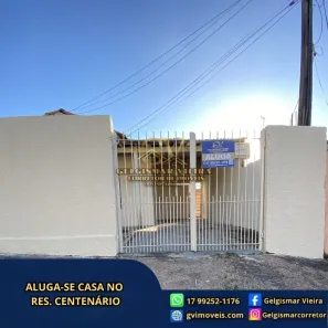 Casa com 2 Quartos para alugar, 200m² no Residencial Centenário, Bebedouro