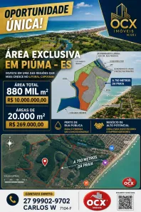 Lote/Terreno à venda, 600000m² no Loteamento Jardim Maily, Piúma