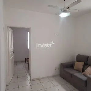 Apartamento com 1 Quarto para alugar, 40m² no Gonzaga, Santos