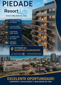 Apartamento com 2 Quartos à venda, 47m² no Piedade, Jaboatão dos Guararapes