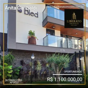 Apartamento com 3 Quartos à venda, 110m² no Anita Garibaldi, Joinville