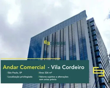 Imóvel Comercial para alugar, 327m² no Vila Cordeiro, São Paulo
