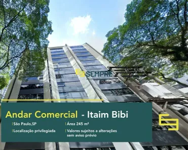Imóvel Comercial para alugar, 245m² no Cidade Monções, São Paulo