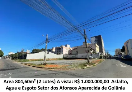 Lote/Terreno à venda, 804m² no Setor dos Afonsos, Aparecida de Goiânia