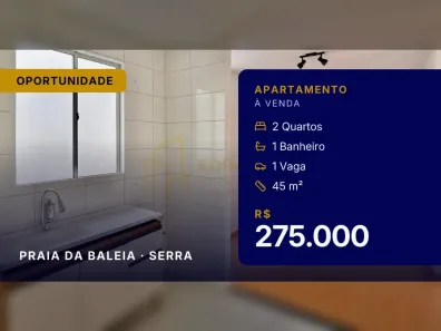 Apartamento com 2 Quartos à venda, 45m² no Praia da Baleia, Serra