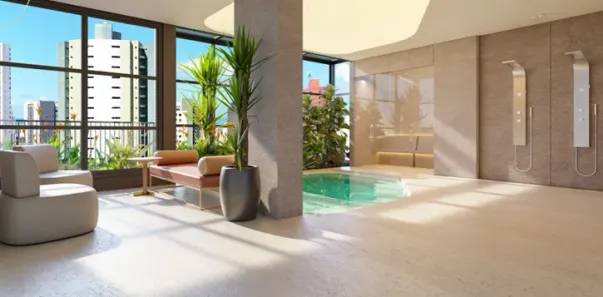 Flat com 1 Quarto à venda, 33m² no Miramar, João Pessoa