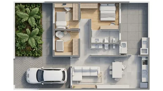 Casa com 2 Quartos à venda, 79m² no Jardim Centro Cívico, Sarandi