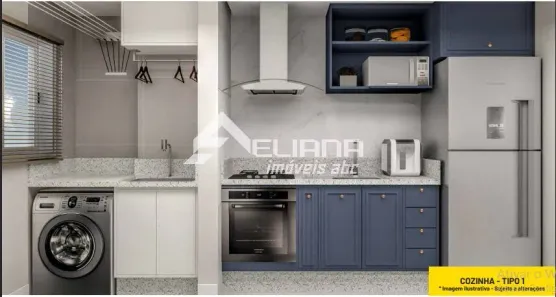Apartamento com 2 Quartos à venda, 46m² no Vila Metalúrgica, Santo André