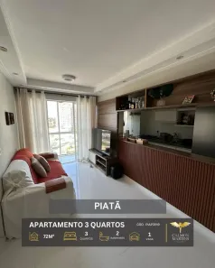 Apartamento com 3 Quartos à venda, 72m² no Piatã, Salvador