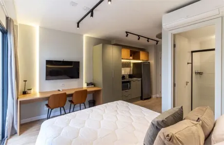 Apartamento com 1 Quarto para alugar, 28m² no Pinheiros, São Paulo