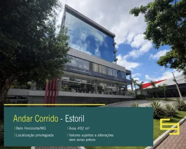 Sala Comercial para alugar, 492m² no Estoril, Belo Horizonte