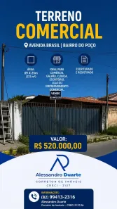 Lote/Terreno à venda, 225m² no Poço, Maceió