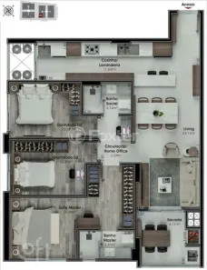 Apartamento com 3 Quartos à venda, 100m² no Nossa Senhora do Rosário, São José