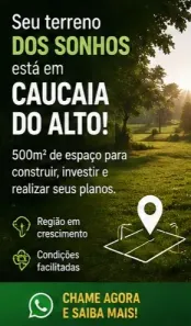 Lote/Terreno à venda, 500m² no Centro (Caucaia do Alto), Cotia