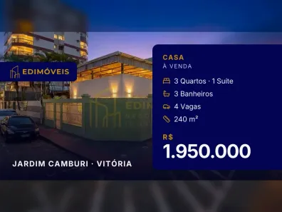 Casa com 3 Quartos à venda, 240m² no Jardim Camburi, Vitória