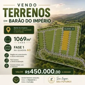 Lote/Terreno à venda, 1069m² no Jacuhy, Serra