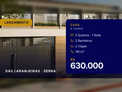 Casa com 3 Quartos à venda, 118m² no das Laranjeiras, Serra