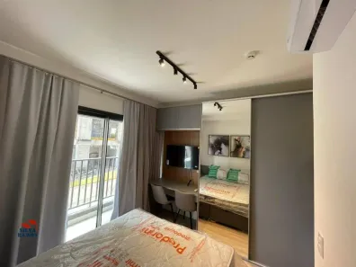 Apartamento com 1 Quarto para alugar, 24m² no Jardim das Acácias, São Paulo