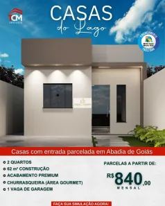 Casa com 2 Quartos à venda, 62m² no Recreio Acapulco, Abadia de Goiás