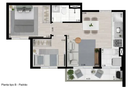 Apartamento com 2 Quartos à venda, 41m² no Vila Santa Edwiges, São Paulo